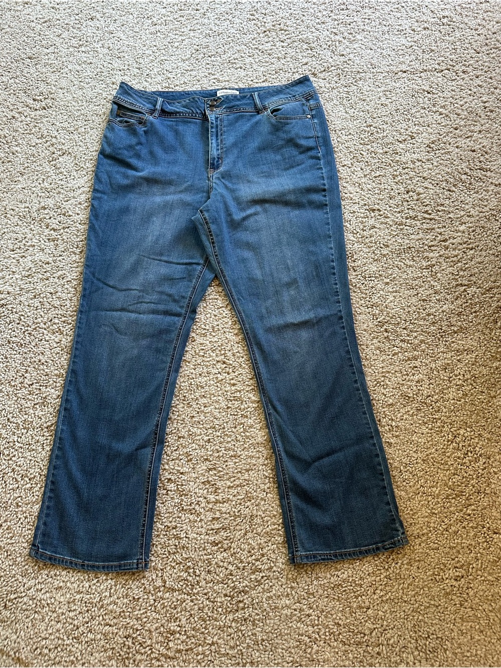 Coldwater Creek Dark Blue Straight-Leg Jeans